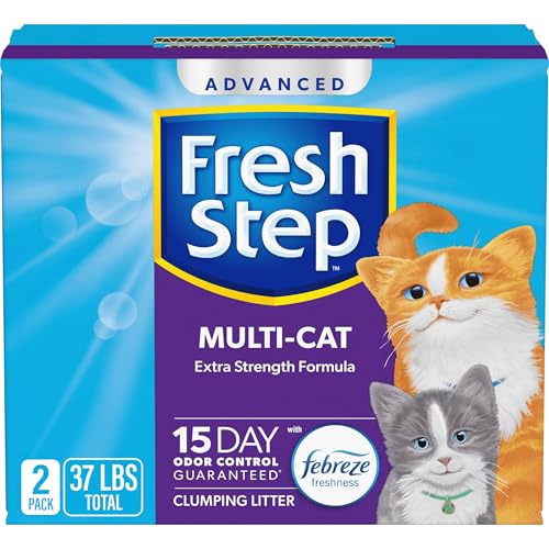 Fresh Step Advanced Clumping Cat Litter Multi-Cat Odor Control 2-pack.