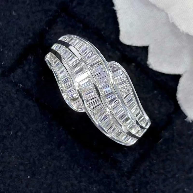 Micro Pave Cubic Zirconia Party Rings