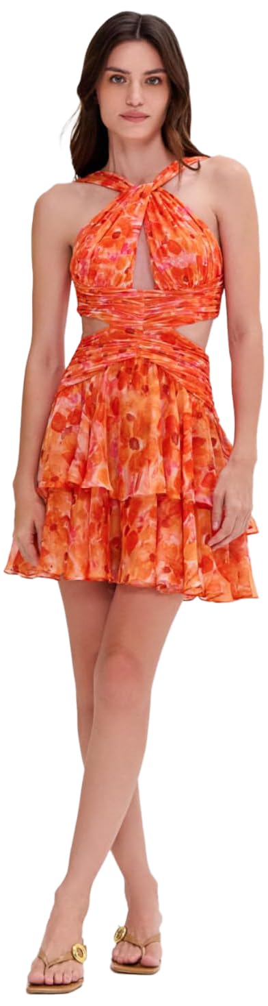 Don't miss out! Limited stock of PATBO's adorable halterneck mini dress.