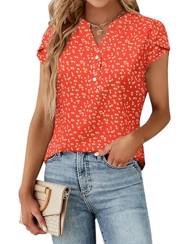 Elegant White Cap Sleeve Women's Button Down Blouse for Work.