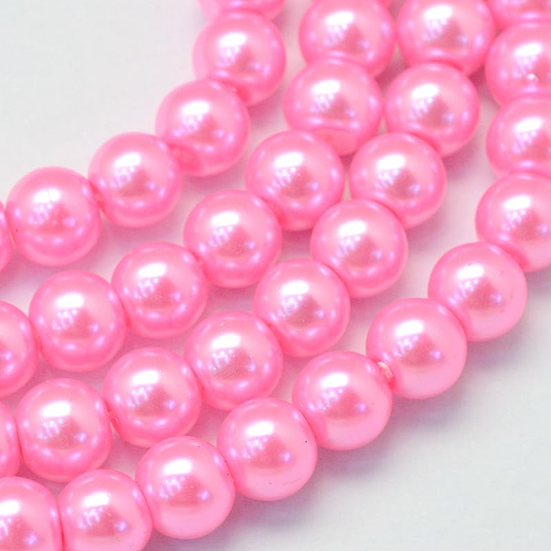 Pearlized Glass Beads for Jewelry Making