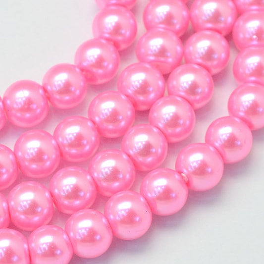Pearlized Glass Beads for Jewelry Making