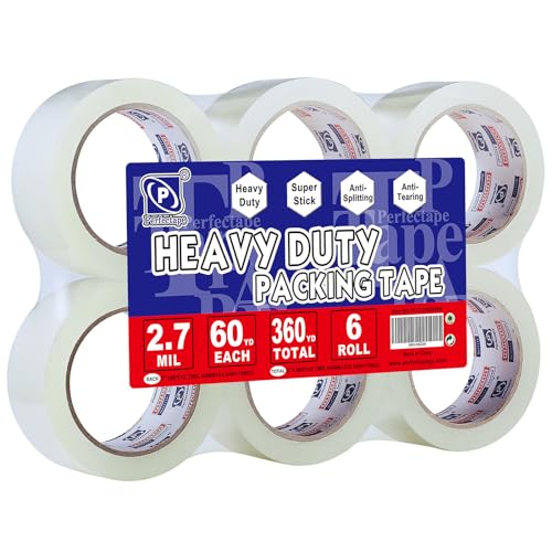 Clear Heavy Duty Packing Tape, 360 yards, Ultra Strong, 2. 7 mil rolls.