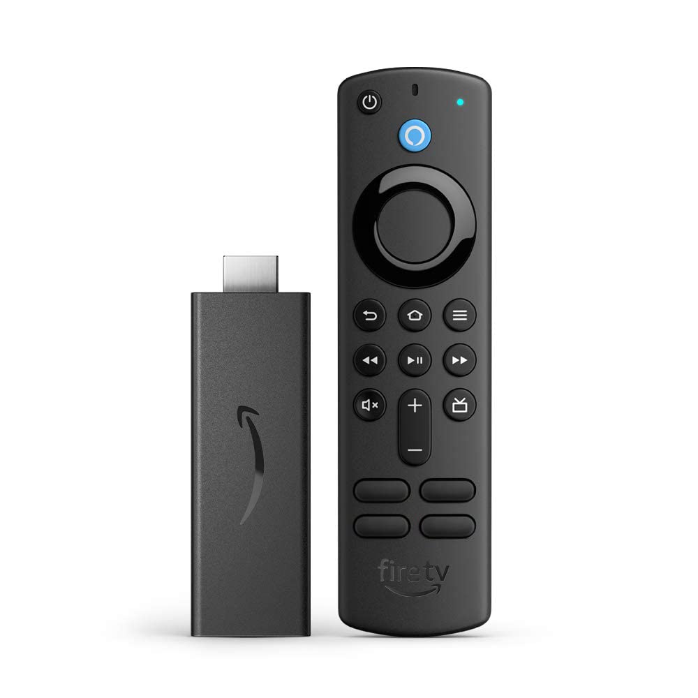 Certified Refurbished Fire TV Stick with Alexa Voice Remote (includes TV controls)