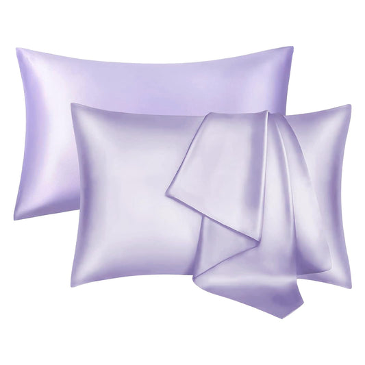 Lavender Purple Silk Pillowcase for Hair and Skin Care