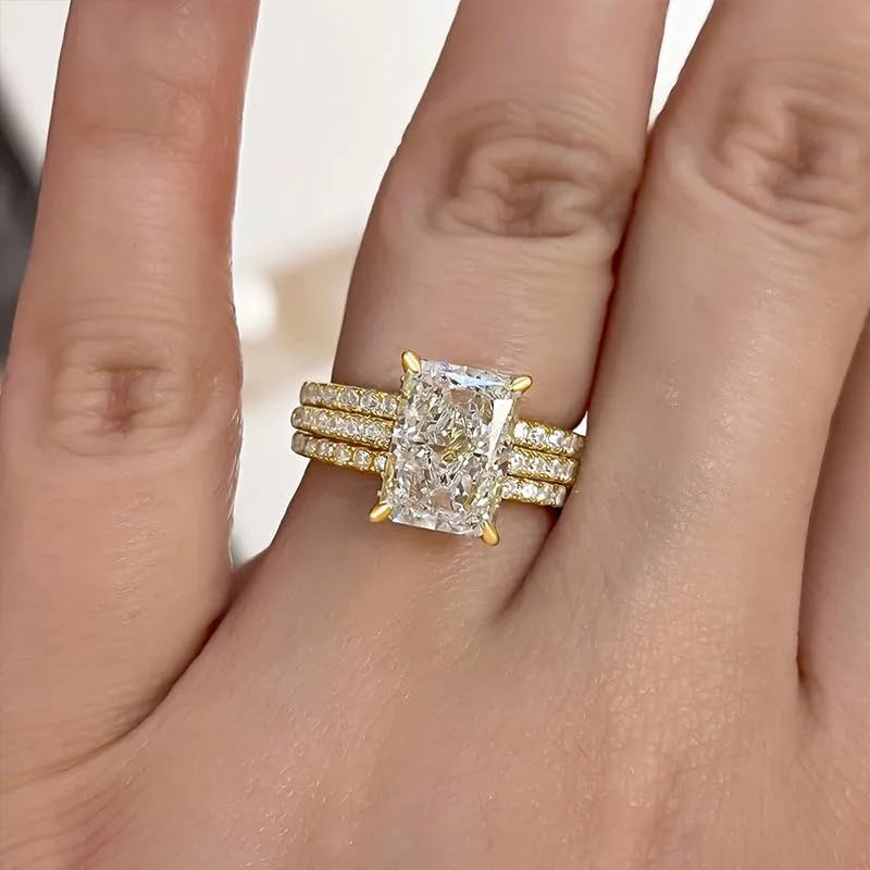 Zirconia Engagement Ring Sets for Women