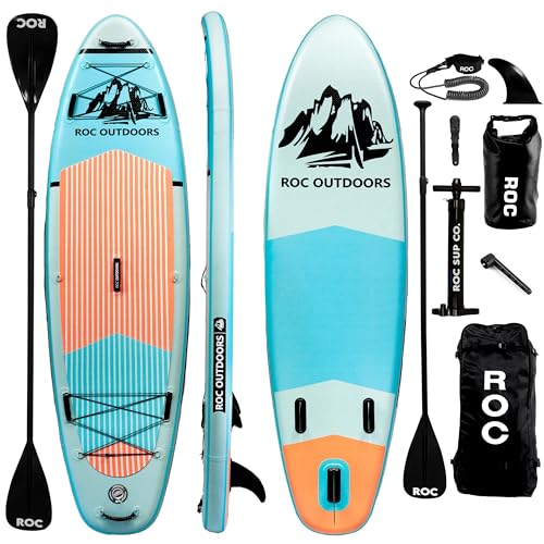 Roc Inflatable Stand Up Paddle Boards with Premium Accessories