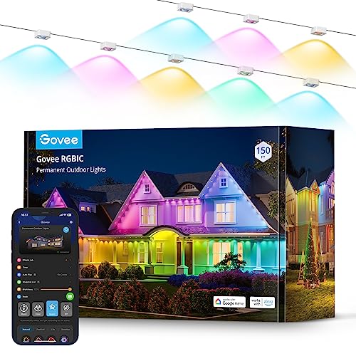 Smart RGBIC Outdoor LED Christmas Lights with Advanced Features.