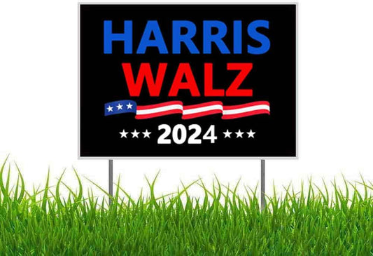 Harris Walz 2024 Kamala Harris Tim Walz Waltz For President Yard Sign Outdoor Lawn Garden Sign with Metal ...