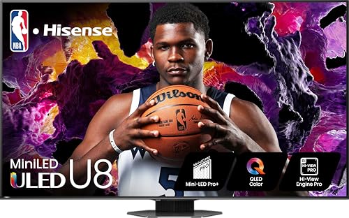 Hisense 75-Inch 4K Smart TV with Mini-LED and Native 144Hz.