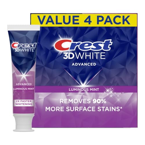 Crest 3D White Advanced Luminous Mint Teeth Whitening Toothpaste 3. 7 oz.