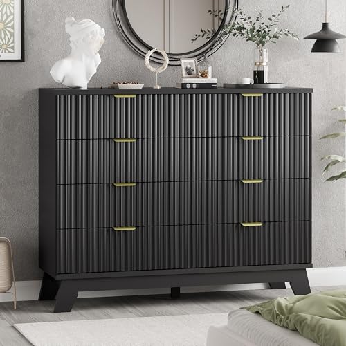 Fluted 8-Drawer Dresser: Modern Bedroom Storage That Looks Like a $$$ Find