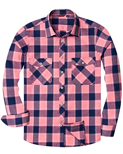 Flannel Plaid Button Down Shirt for Casual Weekend Wear and Chilling.