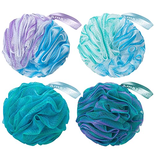 Indulge in Deep exfoliation with this Vibrant Floral Loofah Delight System