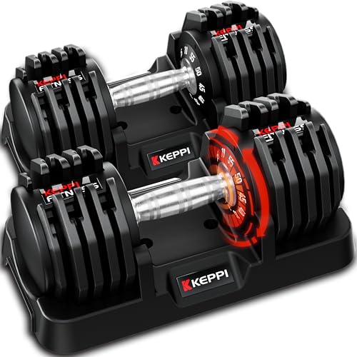 Adjustable Dumbbells Set for Fitness and Exercise