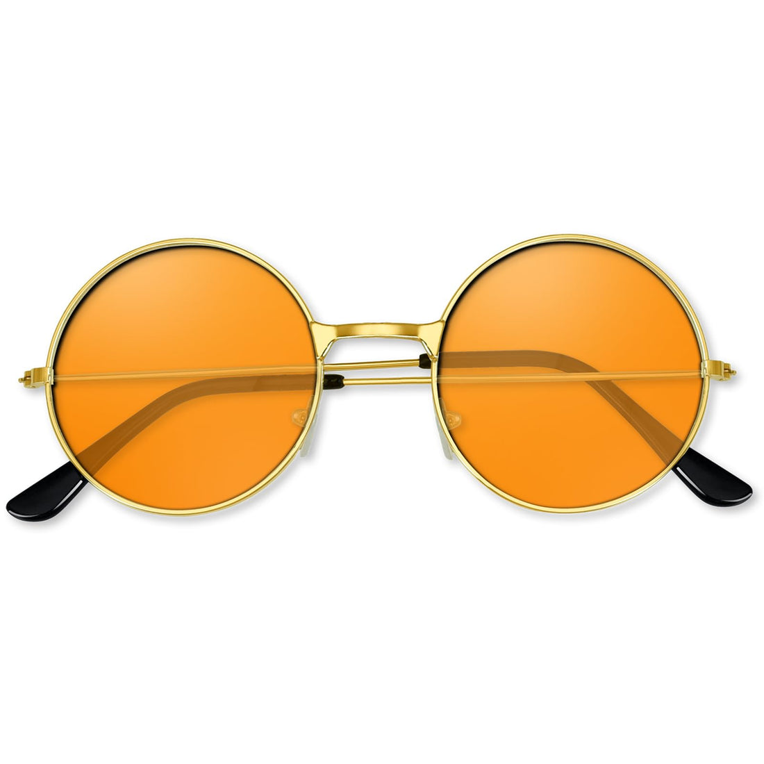 BOUBONI Orange Hippie Sunglasses for Groovy Disco Parties