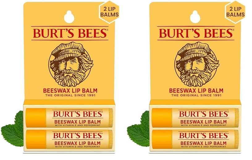 Beeswax Lip Balm with Natural Ingredients and No Artificial Tints.