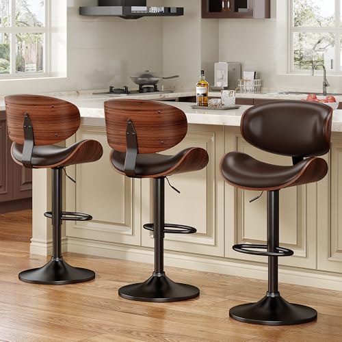 Don't Miss Out: Adjustable Swivel Bar Stools Set of 3 - Now at Unbeatable Prices!