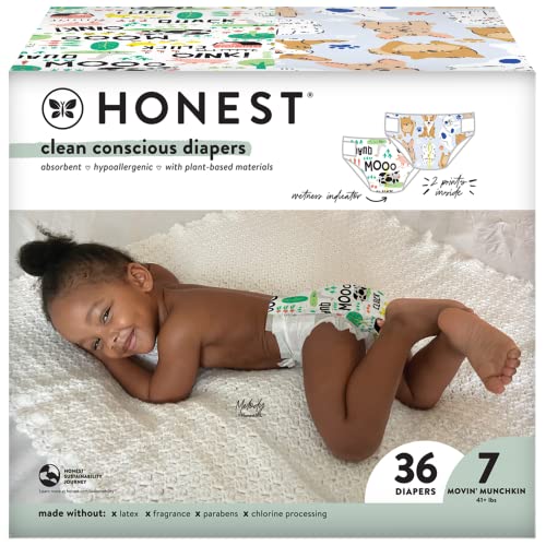 Plant-based, sustainable diapers for babies from The Honest Company online.