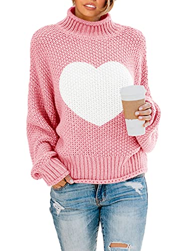 Women's Oversized Chic Chunky Knit Turtleneck Pullover Sweater Leggings.