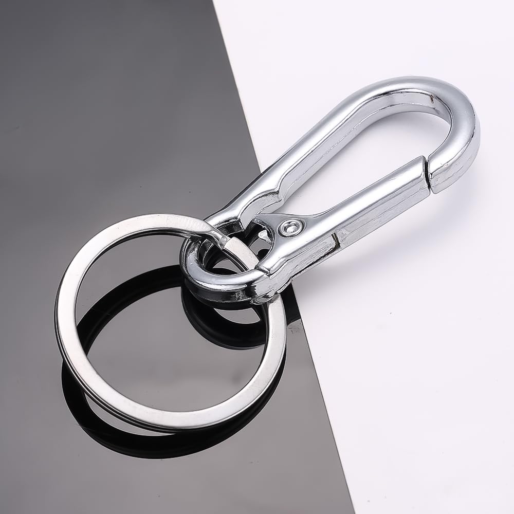 Zinc Alloy Spring Clip Keychain