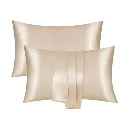 Taupe Satin Pillowcases for Skin and Hair Health