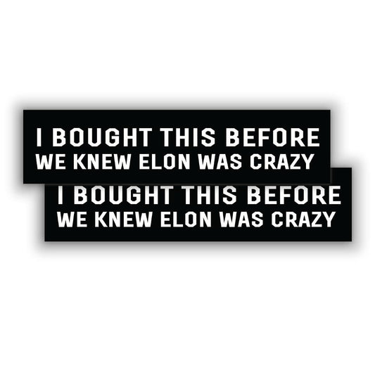 Anti-Tesla Bumper Stickers for the Skeptics: Before Musk's Electric Reign.