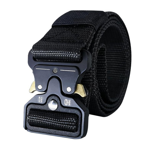 Black Canvas Belts for Men