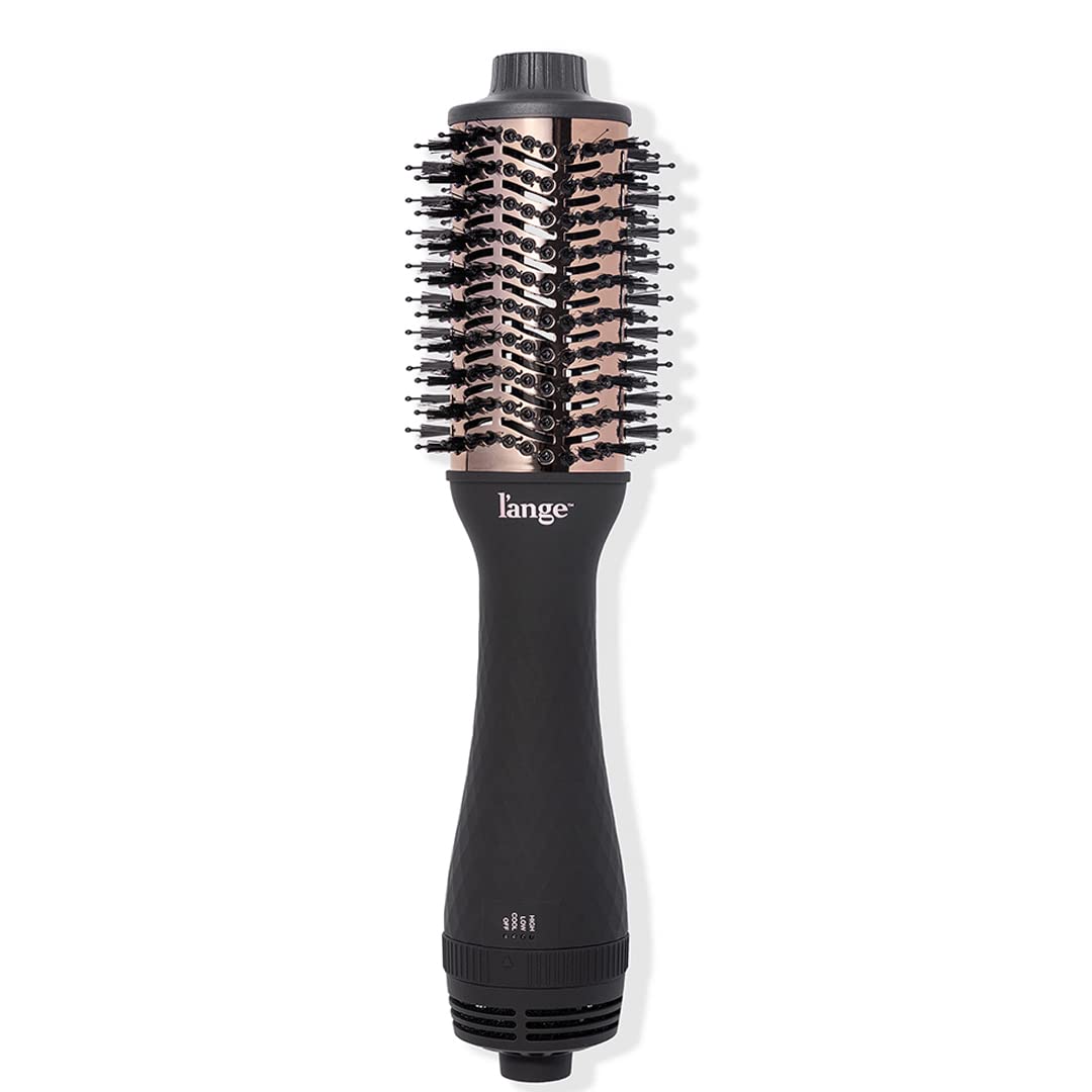 L'ANGE HAIR Le Volume 2-in-1 Titanium Blow Dryer Brush | Hot Air Brush in One with Oval Barrel | ...