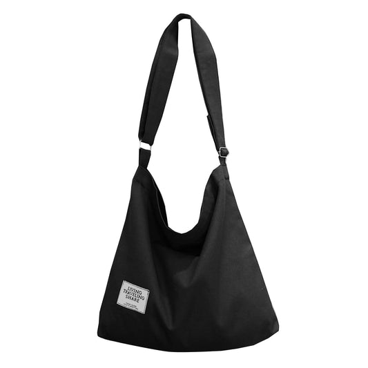 Black Large Canvas Tote Bags for Women