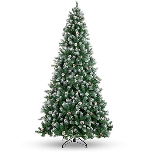 Best Choice Products 9ft Pre-Decorated Holiday Christmas Tree for Home, Office, Party Decoration w...