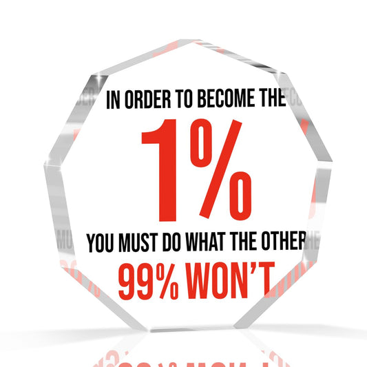 Inspirational 9-Sided Desk Plaques for Home or Office Motivation