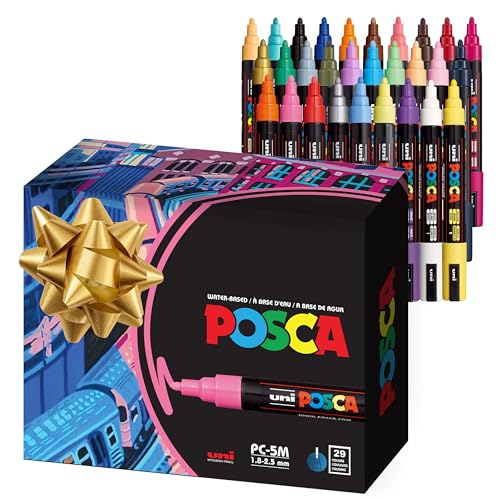 Reversible Posca Markers for Art and Fabric Painting Supplies Set