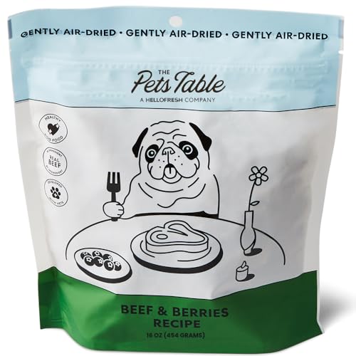 Air-dried dog food for dogs with no added grains or preservatives.