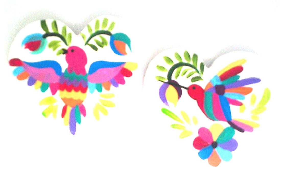 Otomi Handmade Wooden Bird Wall Decor Set