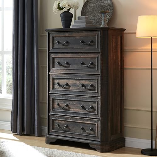 Rustic Wooden Bedroom Dressers with Drawers