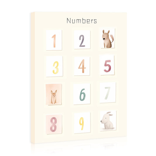 Nursery Number Wall Art Decor