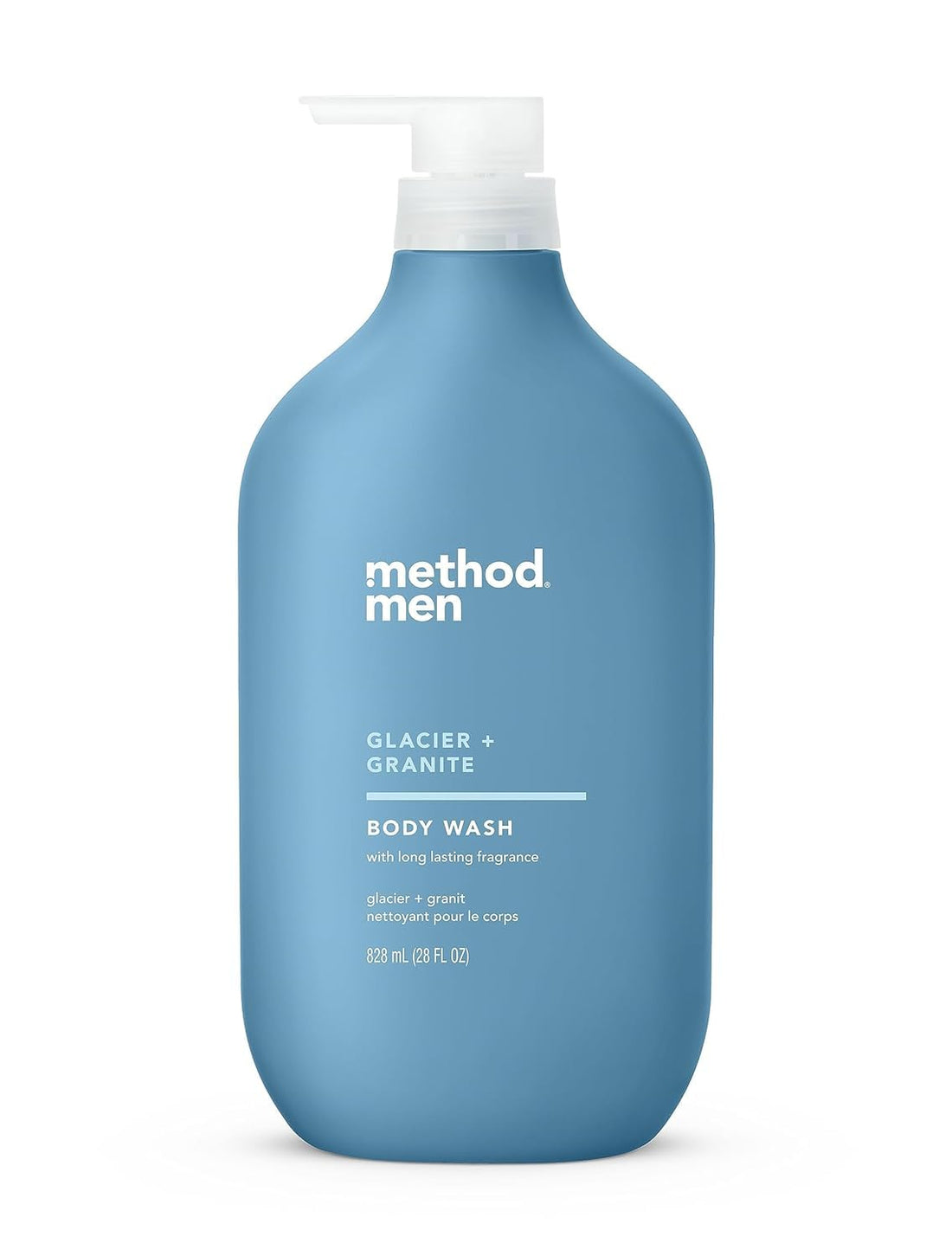 Method Men Body Wash, Glacier + Granite, Paraben and Phthalate Free, 28 FL Oz (Pack of 1).