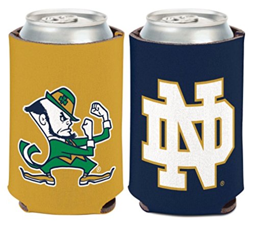 WinCraft NCAA University Notre Dame Fighting Irish 1 Pack 12 oz. 2-Sided Can Cooler.