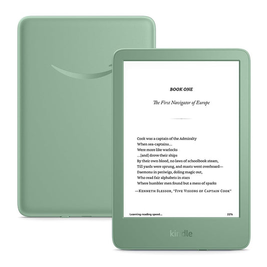 New Amazon Kindle (16 GB) - Lightest and most compact Kindle, with glare-free display, faster page...