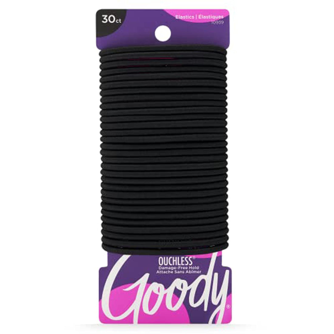 Goody Ouchless Womens Elastic Hair Tie - 30 Count, Black - 4MM for Medium Hair- Hair Accessories for Women Perfect for ...