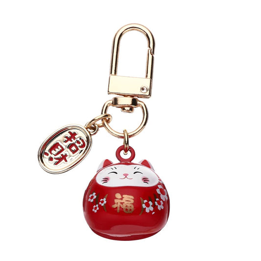 Lucky Cat Car Keychain Charms