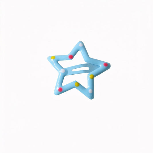 90s Blue Polka Dot Star Hair Clips: The Viral TikTok Trend That Sold Out in 24 Hours