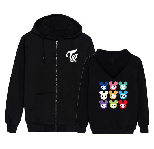 Twice K-Pop Idol Merchandise: Chic Hoodies & Jackets for Fans