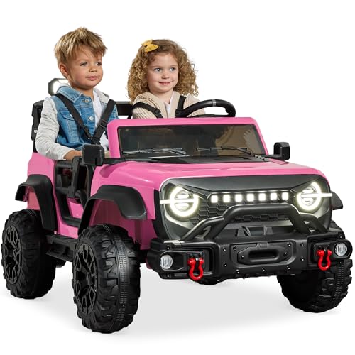 24V Kids Ride-On Truck: Parent Control + Bluetooth (132lb Capacity)
