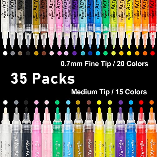 Artistic Dual Tip Paint Markers for Various Craft Projects and Objects.