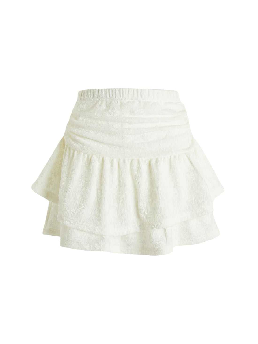 Women's Y2K Smocked Mini Skirt with Shorts