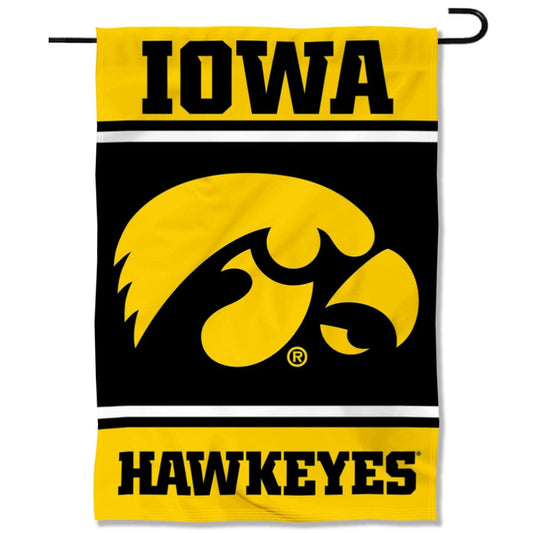 College Flags ⁘ Banners Co. Iowa Hawkeyes Garden Flag.