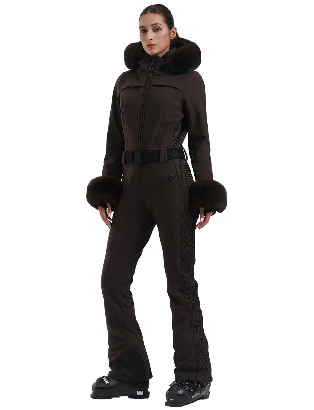 Waterproof Women's One Piece Ski Suits for Snowboarding