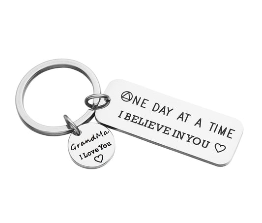 Inspirational Recovery Keychain Gift for Sobriety and Addiction Support